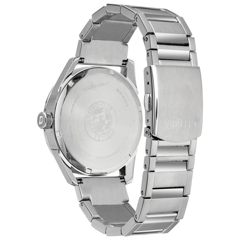 BM7410-51H שעון יד סיטיזן אקו דרייב לגברים דגם קלאסי כולל עמידות גבוהה למים ותאריכון | לוח אפור כחול | שנתיים אחריות Citizen CTO Eco-Drive Gray Dial Men';s Watch BM7410-51H