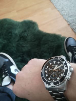 FS5725 שעון יד פוסיל לגברים | דגם גדול מרשים כולל תאריכון | כרונוגרף מלא ברצועת פלדת אל חלד | קולקציית שעונים חדשה | Fossil FB-03 Chronograph Stainless Steel Quartz FS5725