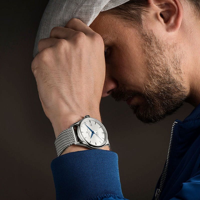 C029.807.11.031.02 שעון יד סרטינה מסדרת די אס 1 אוטומטי לגברים | מגיע כסט עם רצועת עור נוספת | חלון אחורי שקוף | 5 שנים אחריות | CERTINA DS-1 Powermatic 80 C029.807.11.031.02 · Men';s