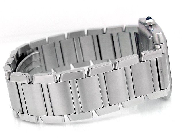 W51002Q3 קרטייה טנק לארג'; דגם אוטומטי יד 2 | סט מלא כולל קופסא ותעודות | שנה אחריות | לוח רומי כולל תאריכון | שעוני יוקרה יד 2 Large Cartier Stainless Steel Tank Francaise W51002Q3