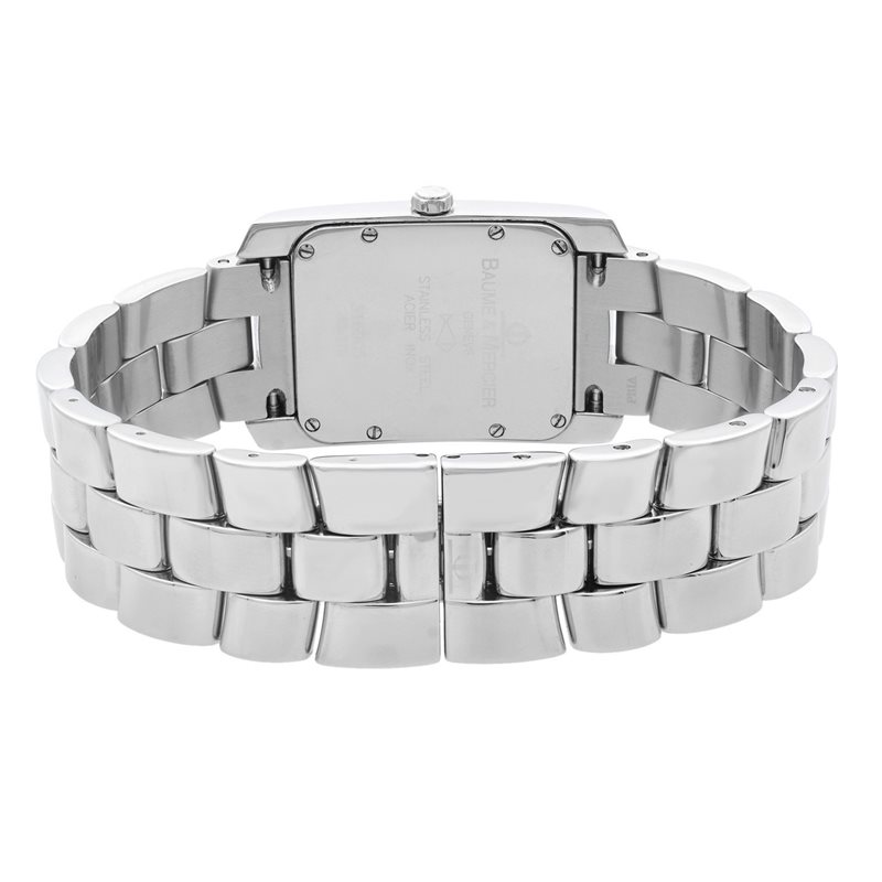 08508 שעון באום & מרסייה דגם מלבני לנשים | שעון חדש לא נענד מעולם נמכר מתוגה | שנתיים אחריות מגיע עם כל התעודות | Baume & Mercier Hampton Watch Model MOA08508