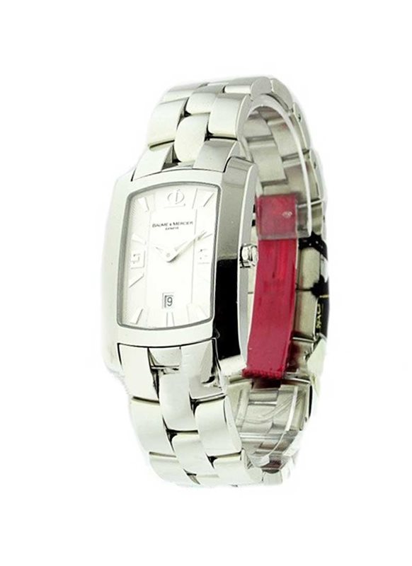 08508 שעון באום & מרסייה דגם מלבני לנשים | שעון חדש לא נענד מעולם נמכר מתוגה | שנתיים אחריות מגיע עם כל התעודות | Baume & Mercier Hampton Watch Model MOA08508