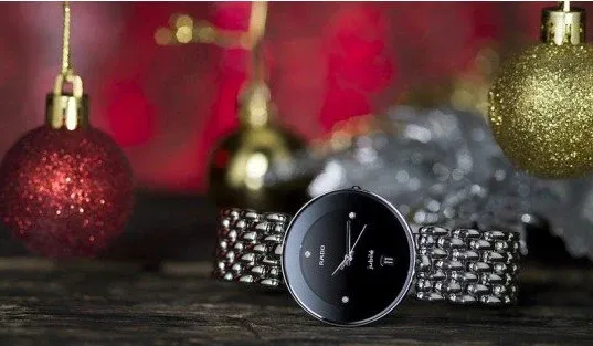 R-37924072 שעון ראדו יבואן רשמי מסדרת פלורנס משובץ 3 יהלומים | הדגם הגדול 35 מ';';מ | 5 שנים אחריות | רתועת פלדת אל חלד | RADO Florence Quartz Date Diamond Dial Men';s Watch R48792723