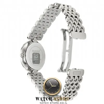 R-37924072 שעון ראדו יבואן רשמי מסדרת פלורנס משובץ 3 יהלומים | הדגם הגדול 35 מ';';מ | 5 שנים אחריות | רתועת פלדת אל חלד | RADO Florence Quartz Date Diamond Dial Men';s Watch R48792723