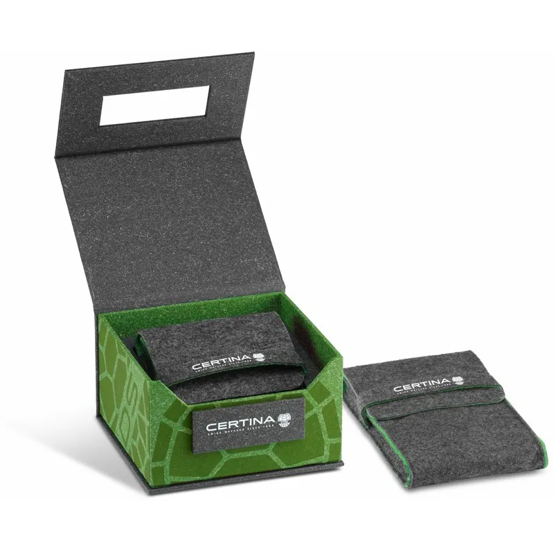 C024.207.11.111.00 שעון סרטינה לנשים אוטומטי דגם חדש מסדרת DS2 | שעון כסוף בלוח פנינה | רצועת רשת | 5 שנים אחריות | Certina C0242071111100 Women';s DS-2 Lady Powermatic