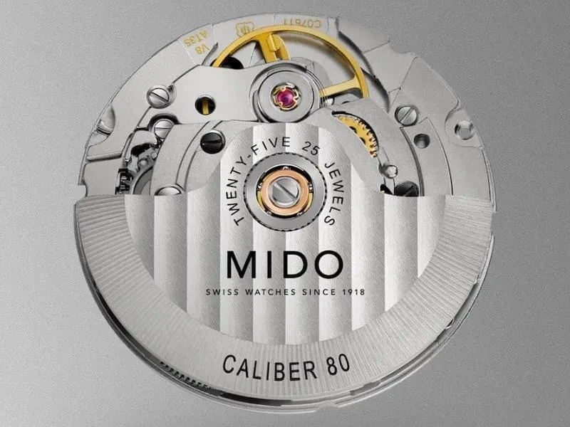 M0424302105100 שעון מידו מסדרת אושן סטאר החדשה לגברים | דגם אוטומטי 80 שעות עם באזל קרמי רוז גולד | לוח שחור מושלם | שנתיים אחריות יבואן רשמי | MIDO Ocean Star 42.5mm Black & Rose M042.430.21.051.00