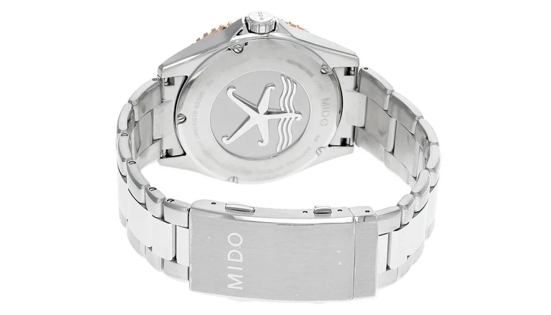 M0424302105100 שעון מידו מסדרת אושן סטאר החדשה לגברים | דגם אוטומטי 80 שעות עם באזל קרמי רוז גולד | לוח שחור מושלם | שנתיים אחריות יבואן רשמי | MIDO Ocean Star 42.5mm Black & Rose M042.430.21.051.00