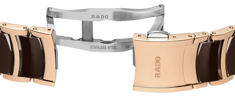 R-62123040 שעון ראדו מסדרת סנטריקס החדשה 2025 לגברים | דגם רוז גולד בקרמיקה חומה ומיוחדת | לוח שמפניה כולל 5 שנים אחריות יבואן רשמי פלאנט | Rado NEW Centrix Chronograph 41mm Mens Watch R30212402