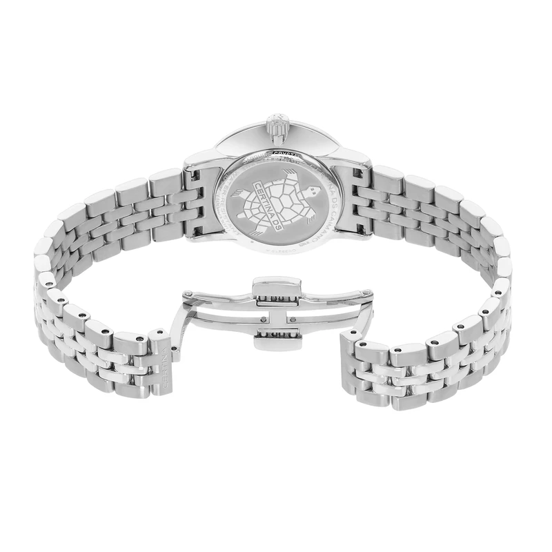 C035.210.11.037.00 שעון סרטינה לאישה מסדרת אורבן קיימנו | לוח כסוף שעון מיני שווצרי עמיד למים | עם 5 שנות אחריות | Certina Ladies Watch C0352101103700