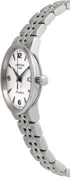 C035.210.11.037.00 שעון סרטינה לאישה מסדרת אורבן קיימנו | לוח כסוף שעון מיני שווצרי עמיד למים | עם 5 שנות אחריות | Certina Ladies Watch C0352101103700