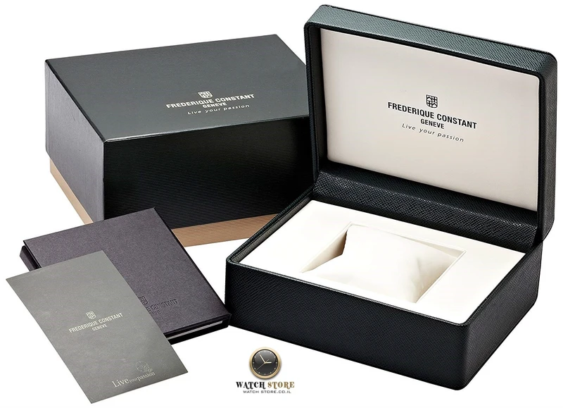 FC-252NS5B6 שעון יוקרה של פרדריק קונסטנט לגברים | דגם GMT בלוח כחול מיוחד כולל רצועת עור כחולה | Frederique Constant Classics Quartz GMT FC-252NS5B6