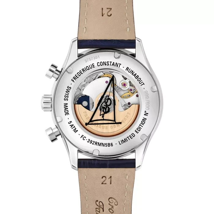 FC-392RMG5B6 שעון מיוחד של פרדריק קונסטנט לגברים| דגם מהדורה מוגבלת עם קופסא מיוחדת | מנגנון אוטומטי ברצועת קרוק | שנתיים אחריות יבואן רשמי | Frederique Constant Runabout Limited FC-392RMG5B6