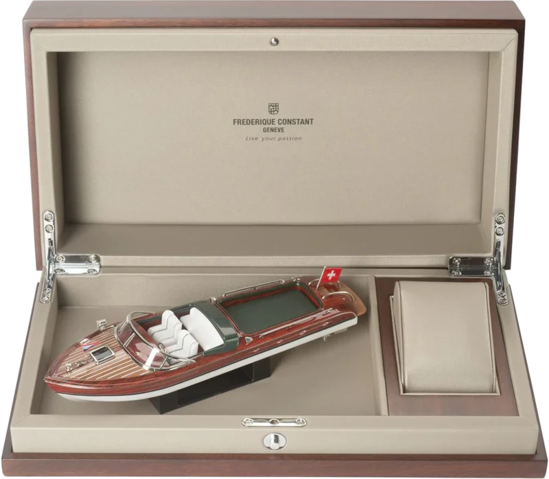 FC-303RMB5B6 שעון יוקרה של פרדריק קונסטנט מהדורה מוגבלת לגברים | מנגון אוטומטי בלוח מיוחד עם רצועת עור | קופסא מיוחדת ושנתיים אחריות | Frederique Constant Runabout FC-303RMB5B6