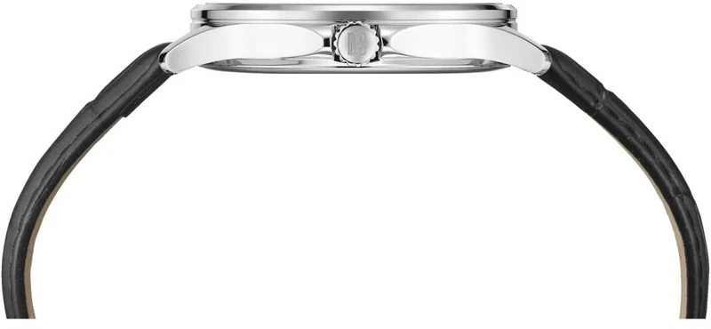 C045.410.16.032.00 שעון סרטינה דגם חדש לגברים די אס 8 | דגם אלגנטי בלוח כסוף מספרים כולל תאריכון | רצועת עור שחורה | 5 שנים אחריות יבואן רשמי | Certina DS-8 Gent 40 mm C0454101603200