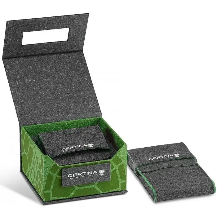 C047.452.11.081.01 שעון סרטינה חדש מסדרת DS-X | דגם משולב באזל אדום עם מצפן | GMT כולל 5 שנים אחריות | Certina DS-X GMT 41mm Mens Watch C0474521108101