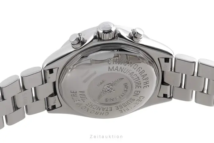 A13335 שעון יד ברייטלינג קולד אוטומטי כרונוגרף 41 מ';';מ יד 2 שמור מאד לגברים | לוח לבן שחור ';';פנדה';'; | כולל אחריות | BREITLING Colt A13335 Chronograph Automatic SS