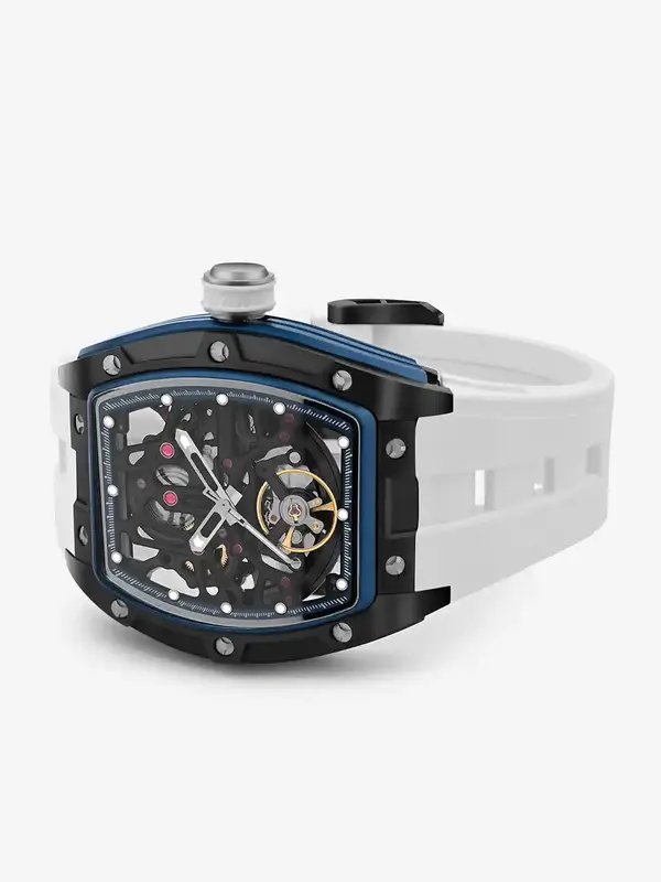 49030 שעון של אינווקטה חדש לגברים | דגם סקטון אוטומטי ברצועת ספורט לבנה | מלאי מוגבל | שנתיים אחריות |Invicta S1 Rally Automatic Black Dial Men';s Watch 49030