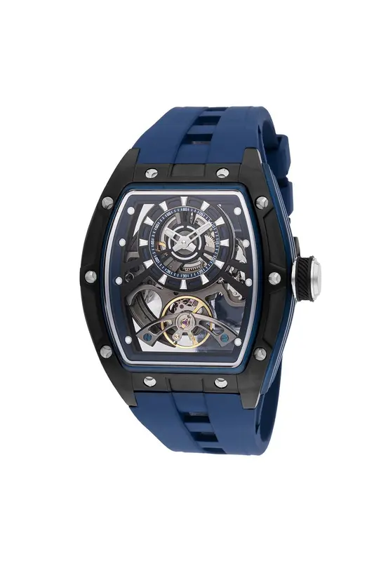 49036שעון יד אינווקטה אוטומטי סקלטון לגברים| דגם חדש ברצועת ספורט כחולה | קייס שחור כולל שנתיים אחירות | מלאי מוגבל | Invicta S1 Rally Automatic Blue Dial Men';s Watch 49036