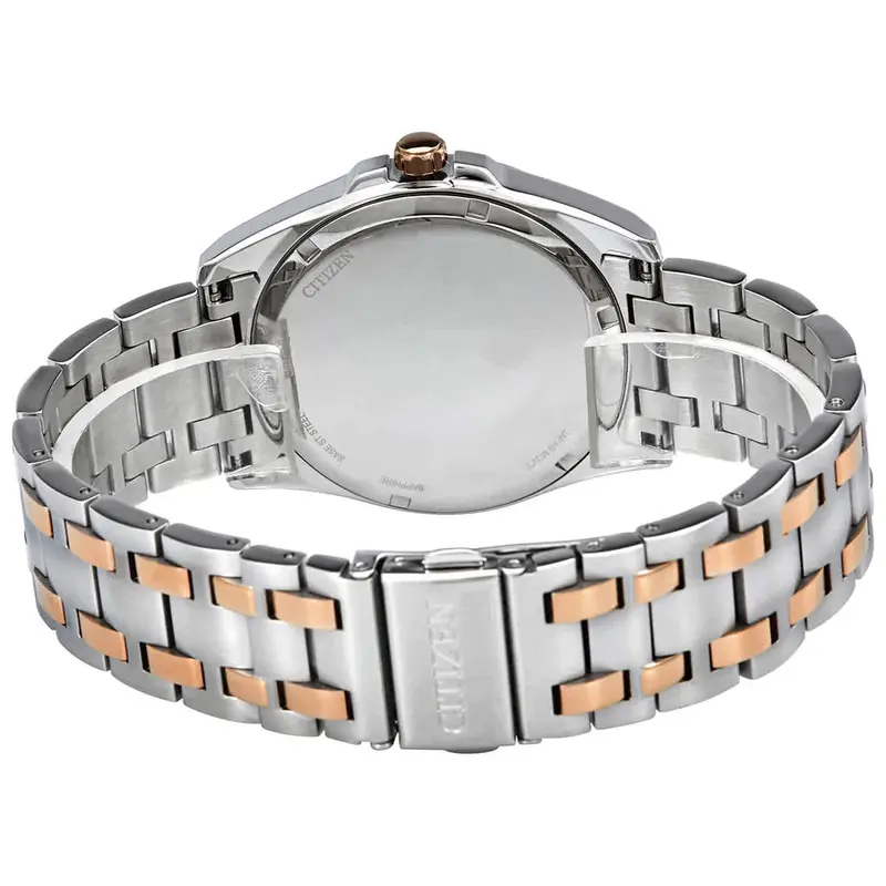 BM7536-53X שעון חדש של סיטיזן לגברים | דגם אקו דרייב סולארי ברצועת פלדה משולבת זהב רוז | לוח חום מיוחד | שנתיים אחריות | Peyten Brown Dial Stainless Steel Bracelet BM7536-53X