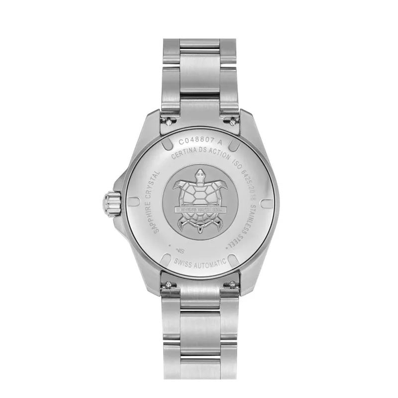 C048.807.11.091.00 שעון חדש של סרטינה מסדרת די אס אקשן | לוח ירוק עם באזל ירוק קרמי | מנגנון 80 שעות הדגם החדש | 5 שנים אחריות יבואן רשמי | Certina Ds Action Diver Powermatic 80 C0488071109100