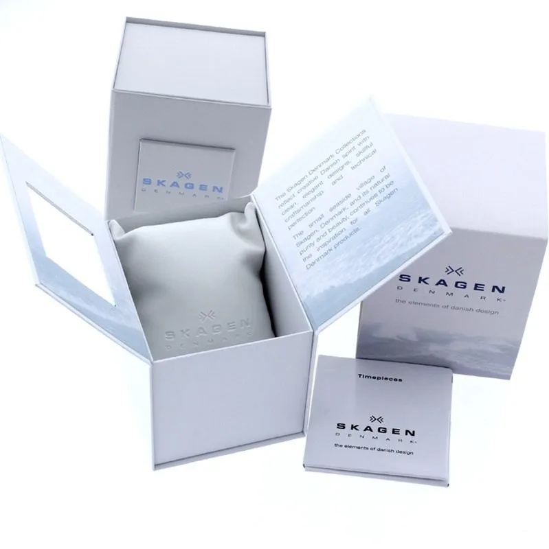 SKW2307 שעון יד סקאגן לאישה | דגם מיוחד בלוח כחול כולל 12 זרקונים בלוח | רצועת רשת אופנתית ונוחה | שנתיים אחריות יבואן רשמי | Skagen Stainless Steel Mesh SKW2307 watch