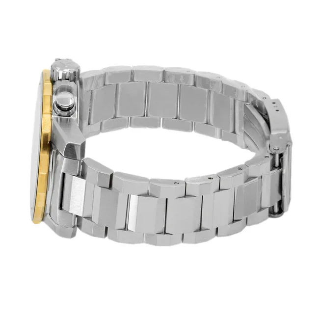 T125.617.21.051.00 שעון טיסו כרונוגרף לגברים | דגם ספורטיבי אלגנטי בלוח שחור כרונוגרף משולב זהב | Tissot T-Sport 45mm Mens Watch T1256172105100