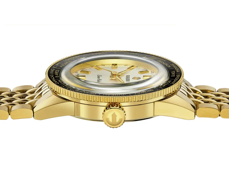 R-61933501 | R32193018 שעון ראדו במהדורה מוגבלת | דגם עם 2 רצועות להחלפה מהירה | מנגנון מכני וורלד טיימר | 100 מטר | 5 שנים אחריות יבואן רשמי | Rado Captain Cook Over-pole Limited Edition R32193018