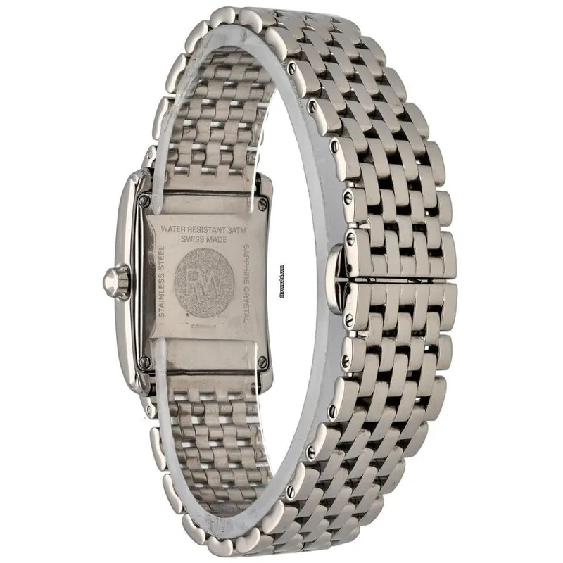 5873/1 שעון יוקרתי מלבני לאישה של ריימונד ווייל יד 2 | דגם כסוף משובץ 52 יהלומים לבנים ( אפטר ) כולל אחריות קופסא וכרטיס | שעוני יוקרה שווצריים יד שנייה לנשים | Raymond Weil Classic 5873/1 DIAMONDS