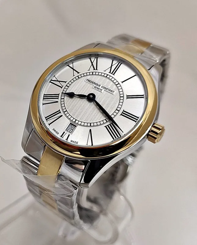 FC-220MS3B3B שעון פרדריק קונסטנט לאישה | אחריות יבואן רשמי | דגם קלאסי ברצועה משולבת זהב | לוח רומי מהמם | מלאי מוגבל | Frederique Constant Classics Ladies Quartz FC-220MS3B3B