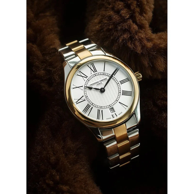 FC-220MS3B3B שעון פרדריק קונסטנט לאישה | אחריות יבואן רשמי | דגם קלאסי ברצועה משולבת זהב | לוח רומי מהמם | מלאי מוגבל | Frederique Constant Classics Ladies Quartz FC-220MS3B3B