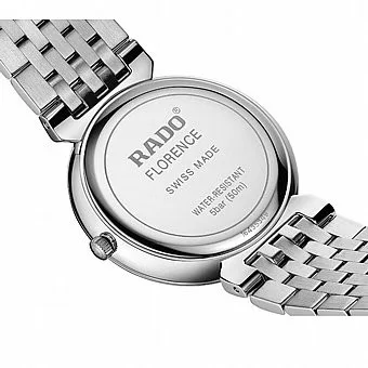 R-39124016 | R48912163 שעון ראדו יבואן רשמי לגברים | דגם מסדרת פלורנס | לוח שחור נצנצים | קוטר 38 מ';';מ | 5 שנים אחריות | RADO Florence Quartz 38MM Stainless Steel Watch R48912163