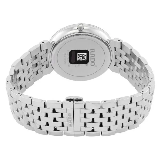 R-39124016 | R48912163 שעון ראדו יבואן רשמי לגברים | דגם מסדרת פלורנס | לוח שחור נצנצים | קוטר 38 מ';';מ | 5 שנים אחריות | RADO Florence Quartz 38MM Stainless Steel Watch R48912163