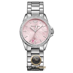 שעון של ג'וסי קוטור לנשים - נערות | דגמים מיוחדים | לוח ורוד מצויר | דגמים מיוחדים | Juicy Couture Laguna Women's Quartz Watch 1901518