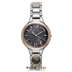 שעון סיטיזן קלאסי ואלגנטי לנשים | שעון בטעינה סולארית | שעוני אופנה לנשים | Citizen for Ladies Eco-Drive EP5995-56H