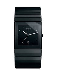 R21717152 שעון יד ראדו XL קרמי שחור של המותג השווצרי ראדו | שעון שחור בלוח שחור כולל תאריכון | שנתיים אחריות | SALE Rado Men's R21717152 Ceramica XL Black Dial