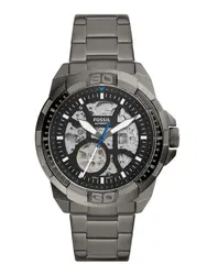 ME3218 שעון אוטומטי לגברים של פוסיל | דגם סקלטון אפור שחור | שעון אופנתי יוקרתי | סדרה חדשה כולל שנתיים אחריות |