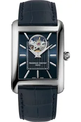 FC-311N4C6 שעון יוקרתי חדש של פרדריק קונסטנט לגברים | דגם אלגנטי אוטומטי לב פתוח בלוח כחול מיוחד | רצועת עור כחולה ושנתיים אחריות יבואן רשמי | Frederique Constant Classics Automatic Watch FC-311N4C6
