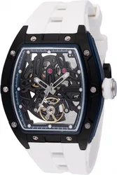 49030 שעון של אינווקטה חדש לגברים | דגם סקטון אוטומטי ברצועת ספורט לבנה | מלאי מוגבל | שנתיים אחריות |Invicta S1 Rally Automatic Black Dial Men's Watch 49030