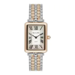 MLB.616.411 שעון מלבני של מרי לה בל | דגם משולב זהב רוז | מנגנון שווצרי עם זכוכית ספיר | לוח פנינה | Marie La Belle Watch – elegant women’s watch with timeless luxury design MLB.616.411