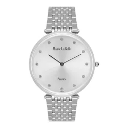 MLB.611.111 שעון אלגנטי קלאסי 36 מ''מ לאישה | דגם משובץ 12 זרקונים | מנגנון שווצרי עם זכוכית ספיר | מלאי מוגבל | Marie La Belle Watch luxury collection MLB.611.111