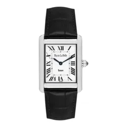 MLB.614.111 שען מרי לה בל אלגנטי לנשים| דגם חדש ברצועת עור שחורה | זכוכית ספיר ומנגנון שווצרי | לוח רומי עם שנתיים אחריות | Marie La Belle Watch – stylish women’s watch MLB.614.111