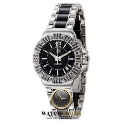 שעון טאג הויאר לנשים משובץ יהלומים שחורים | קולקציית שעונים 2015 | Tag Heuer F1 Steel and Ceramic