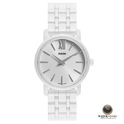 שעון ראדו קרימקה לבנה לאישה | שעון יוקרה לבן לנשים | ראדו שוויץ במבצע | חנות שעונים בראשון לציון | כולל שנתיים אחריות | Rado Diamaster R14065017 Women's Ceramic Quartz Watch