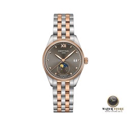 C033.257.22.088.00 שעון סרטינה לנשים | דגם משולב זהב רוז ותצוגת ירח | שעוני יוקרה לנשים | חנות שעוני יד לנשים בראשון לציון | C033.257.22.088.00 Certina DS 8 Lady Moon Phase